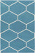 Arvada Modern Blue/White Area Rug