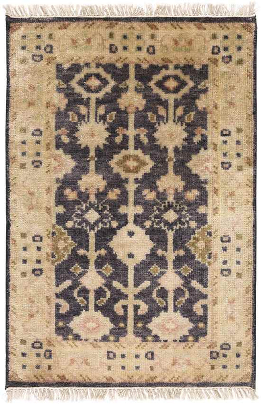 Taranto Traditional Black/Gold Area Rug