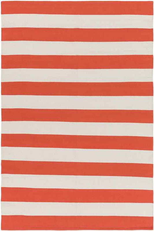 Atlanta Modern Bright Orange Area Rug