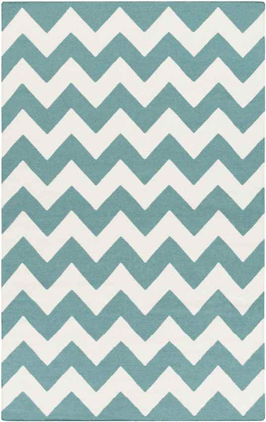 Wordragen Modern Teal Area Rug