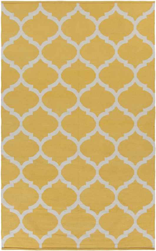 Zeddam Modern Bright Yellow Area Rug