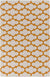 Zeumeren Modern Ivory/Orange Area Rug
