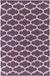 Zeumeren Modern Violet/Ivory Area Rug