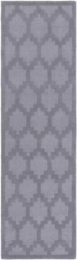 Ames Solid and Border Cool Gray Area Rug