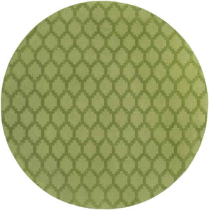 Ames Solid and Border Green Area Rug