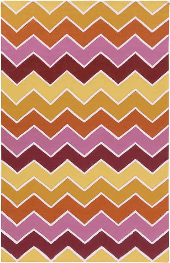 Branford Modern Orange/Pink/Yellow Area Rug