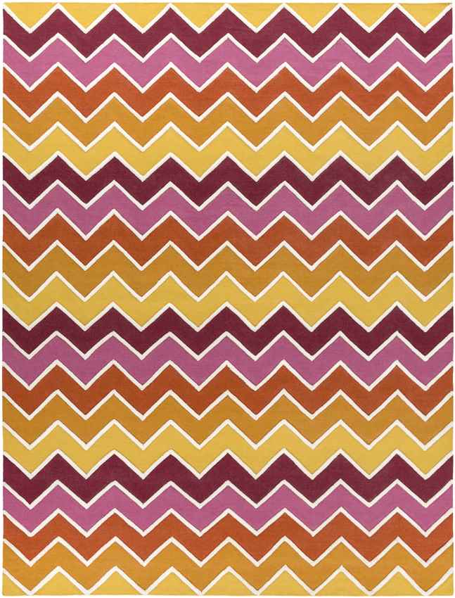 Branford Modern Orange/Pink/Yellow Area Rug