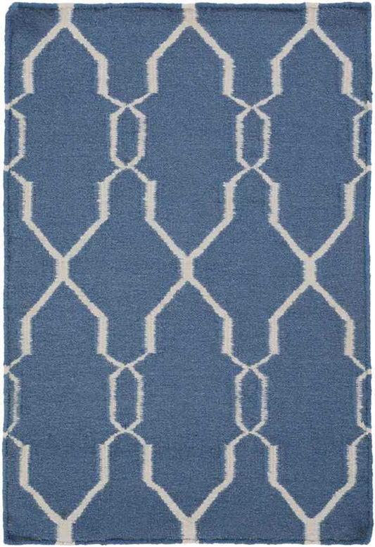 Hendon Modern Blue/Ivory Area Rug