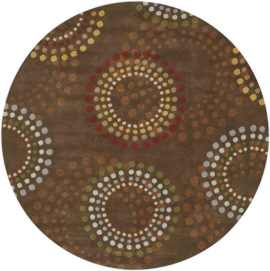 Elba Modern Chocolate/Gold Area Rug