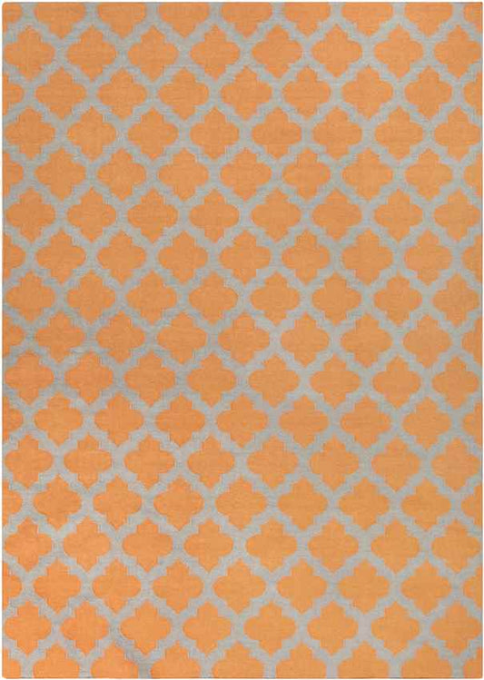 Wigton Cottage Orange/Gray Area Rug
