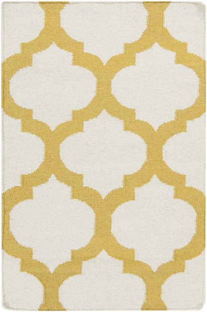 Wigton Transitional Ivory/Yellow Area Rug