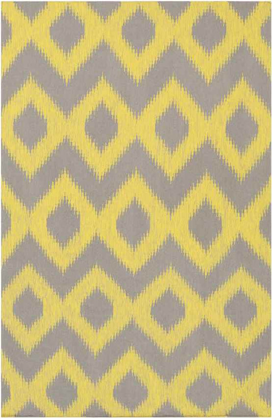 Ninon Global Lemon/Gray Area Rug