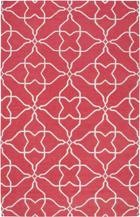 Elsmere Modern Pale Jade/Honeysuckle Pink Area Rug