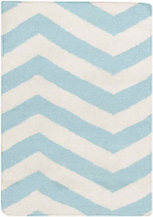 Emelle Modern Blue/White Area Rug