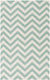 Escondido Modern Teal/White Area Rug