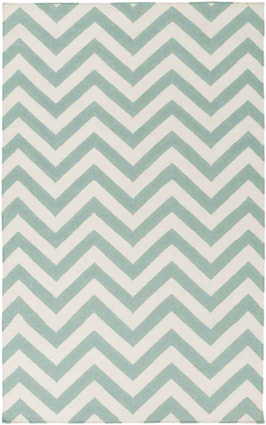 Escondido Modern Teal/White Area Rug