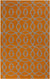 Excel Modern Burnt Orange/Gray Area Rug