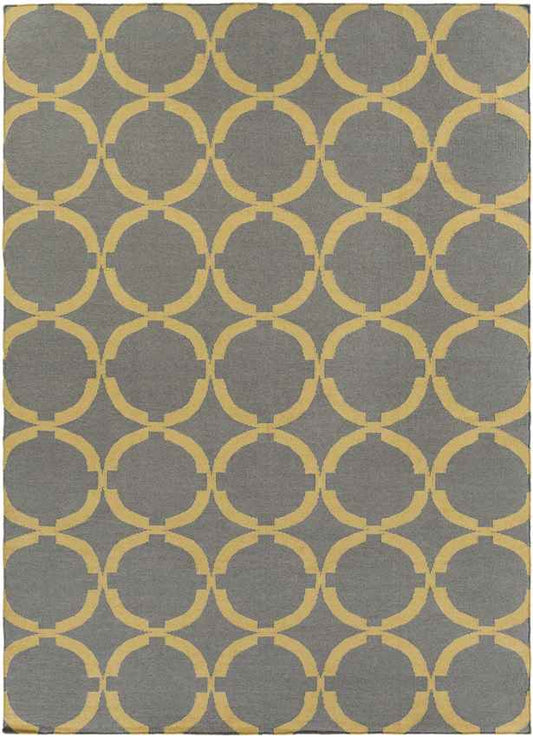 Exeter Modern Gray/Yellow Area Rug