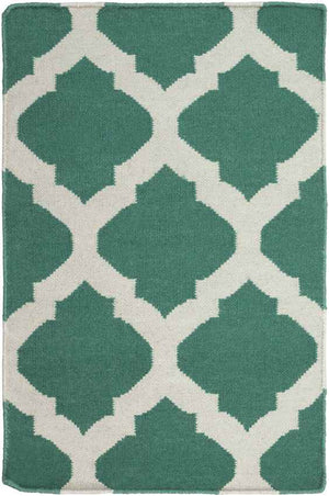 Wigton Transitional Green Area Rug