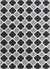 Eureka Modern Jet Black/Gray Area Rug