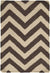 Escondido Modern Dark Brown Area Rug