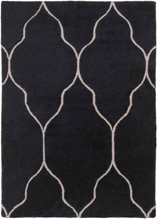 Flagstaff Modern Black/Beige Area Rug