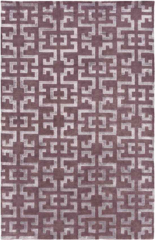 Hazlehurst Modern Eggplant/Mauve Area Rug