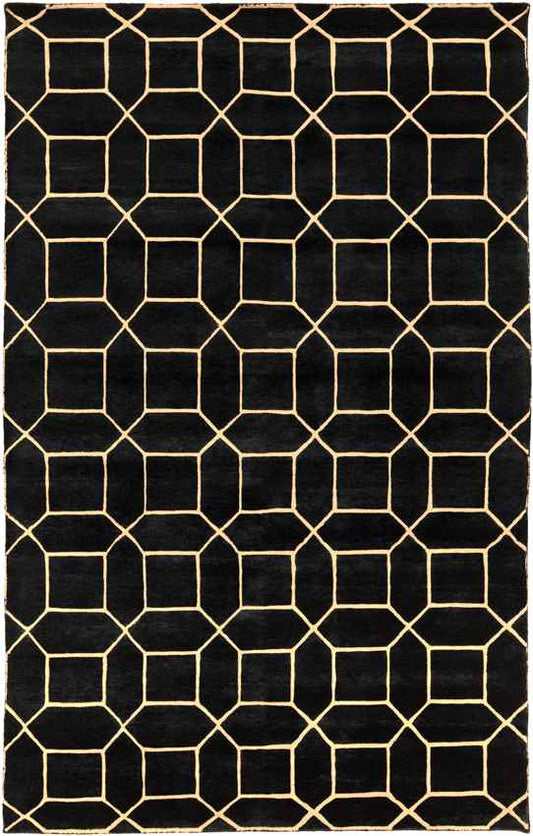 Hadleigh Modern Black/Gold Area Rug