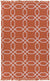 Knoxville Modern Rust/Ivory Area Rug