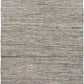 Acton Hide Leather and Fur Taupe Area Rug