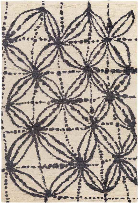 Norwalk Global Black/Beige Area Rug