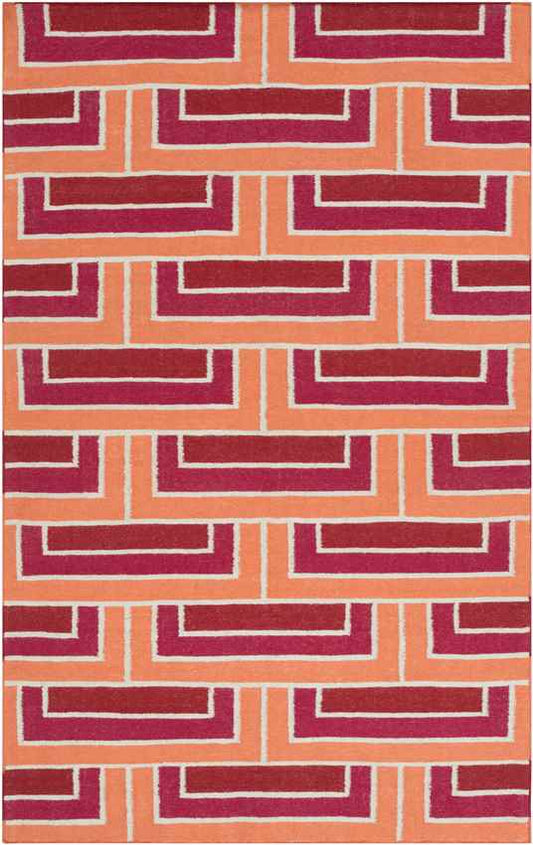 Opelika Modern Orange Area Rug