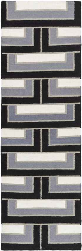 Opelika Modern Black/Grey Area Rug