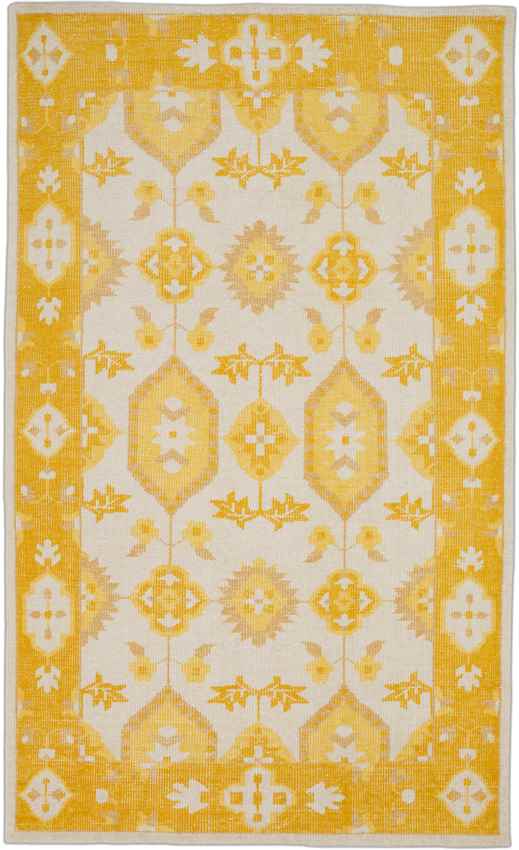 Plainville Traditional Burnt Orange/Beige Area Rug
