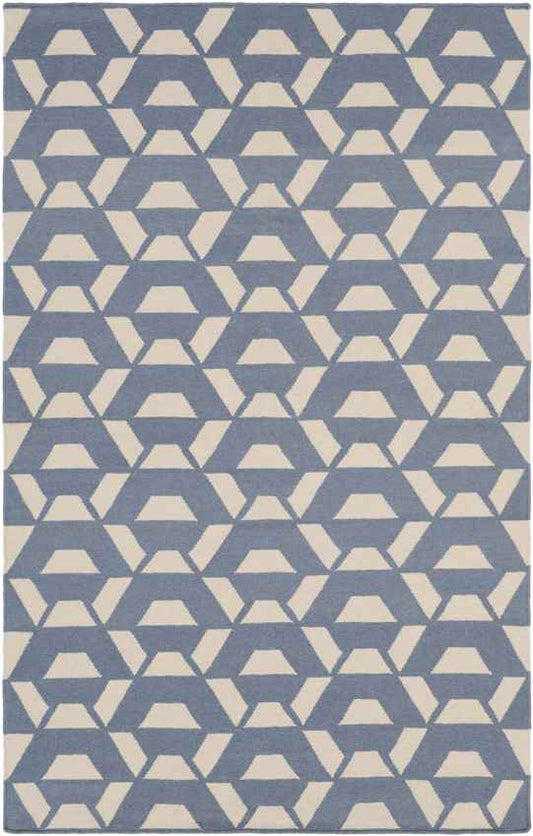 Rosemead Modern Gray/Teal Area Rug