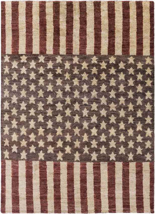 Seaside Global Dark Red Area Rug