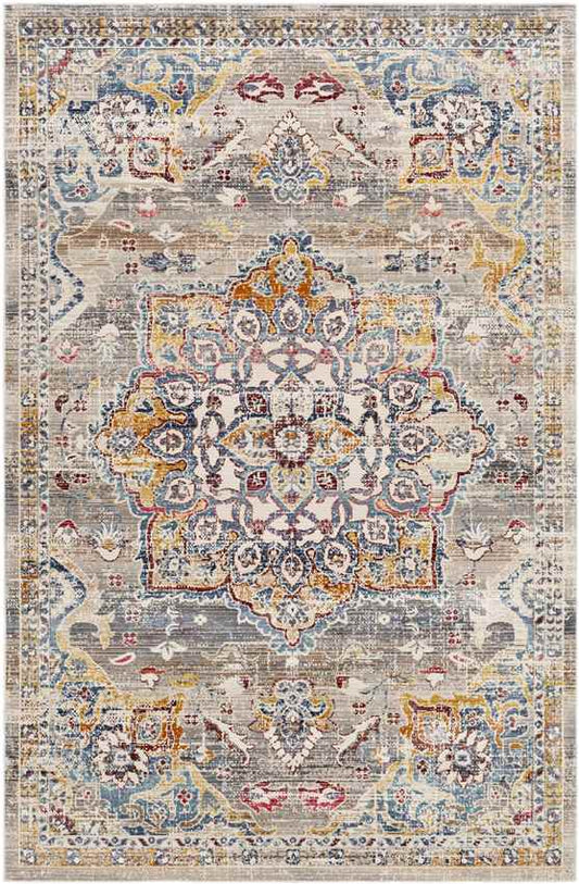 Bury Traditional White Area Rug