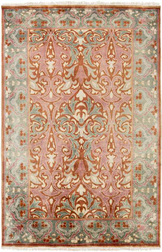Worth Traditional Pink/Gray Area Rug