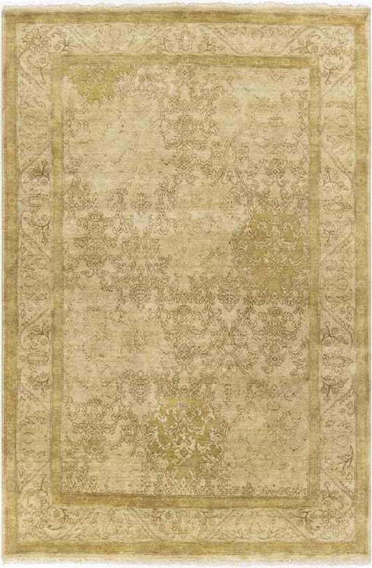 Yreka Traditional Gold Area Rug