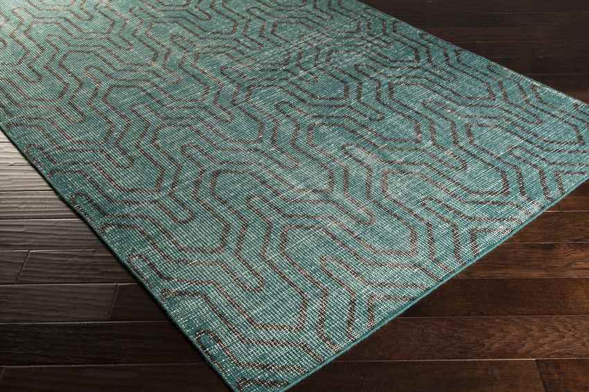Bement Modern Teal Area Rug - Chic and Contemporary