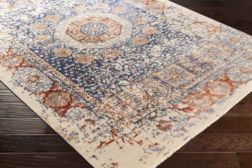 Newhaven Traditional Navy Area Rug