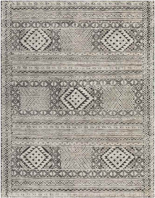 Saltash Global Black Area Rug