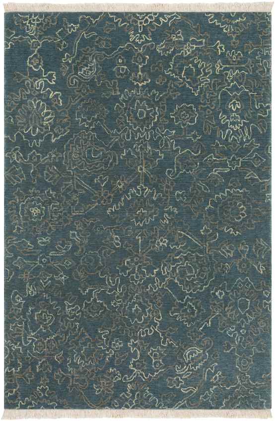 Solihull Traditional Navy Area Rug