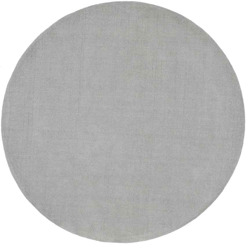 Rennes Solid and Border Medium Gray Area Rug