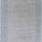 Reims Solid and Border Medium Gray Area Rug