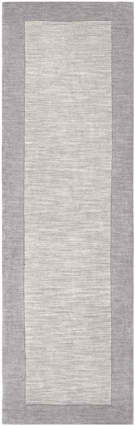 Reims Solid and Border Taupe Area Rug