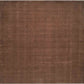 Rennes Solid and Border Dark Brown Area Rug