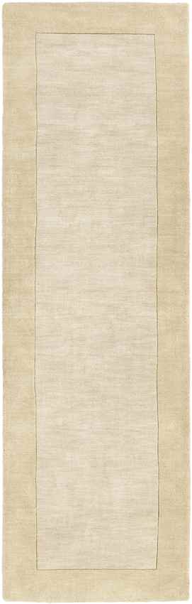 Reims Solid and Border Khaki Area Rug