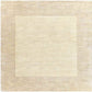Reims Solid and Border Cream Area Rug