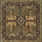 Legal Traditional Olive Area Rug